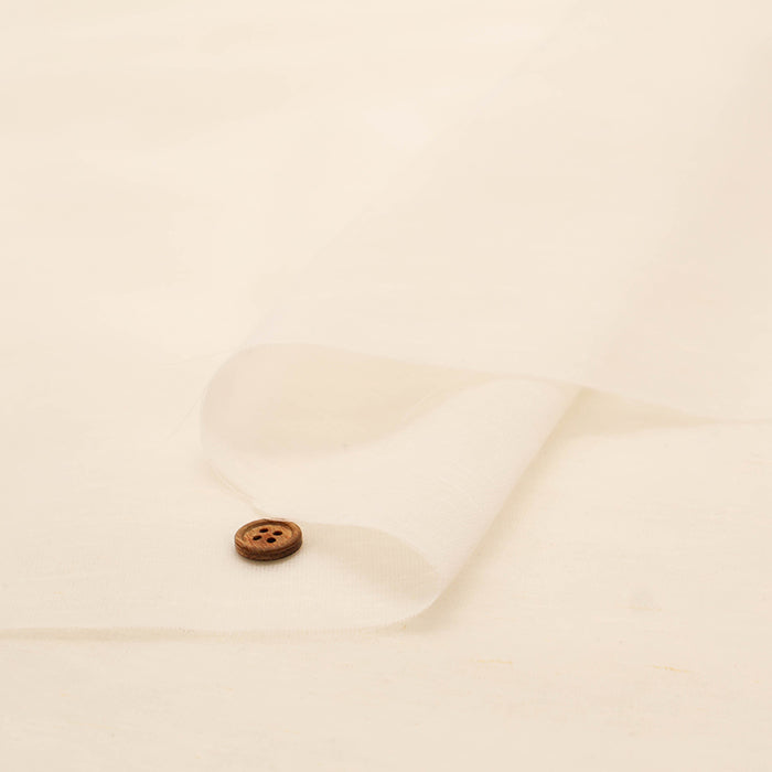 Polyester Sheer Slub Fabric - Plain - nomura tailor