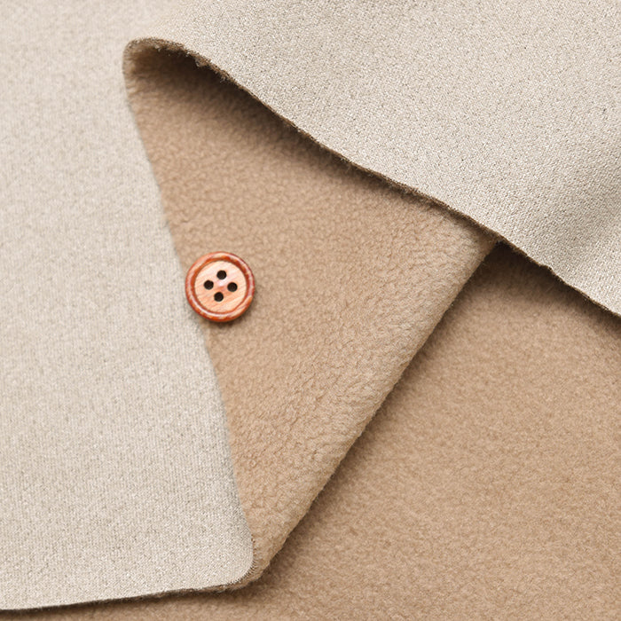 Polyester Pile Suede Reversible Fabric - Solid Color - nomura tailor