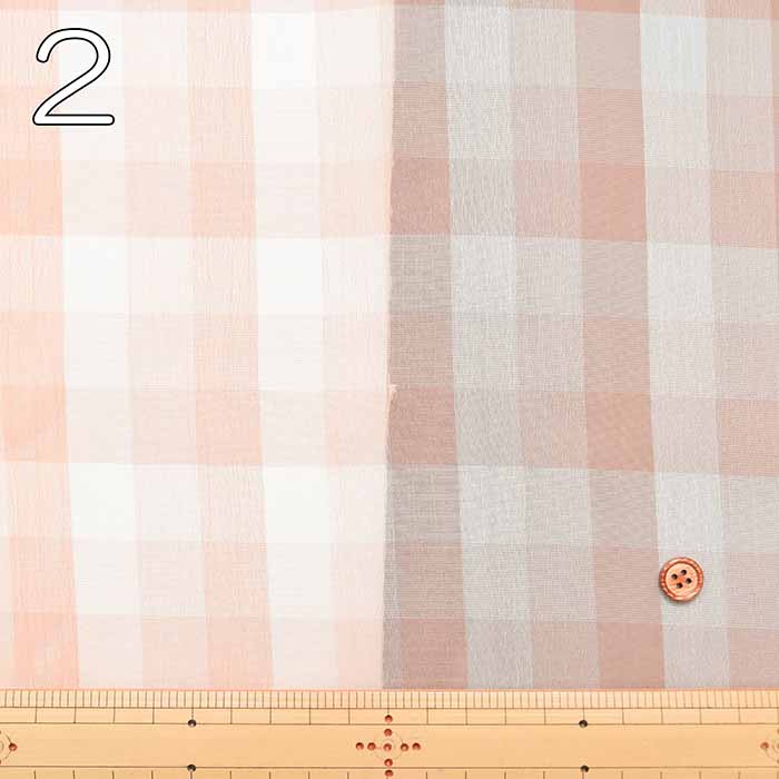 Polyester Chiffon Print Fabric - Gingham - nomura tailor