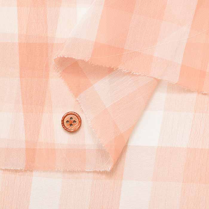 Polyester Chiffon Print Fabric - Gingham - nomura tailor