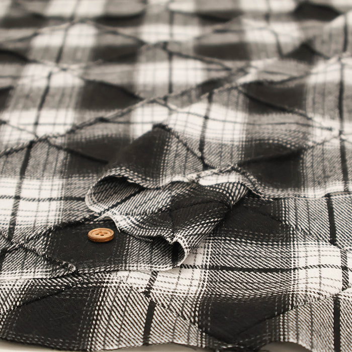 Made in China Polyester Pintuck Fabric - Check - nomura tailor