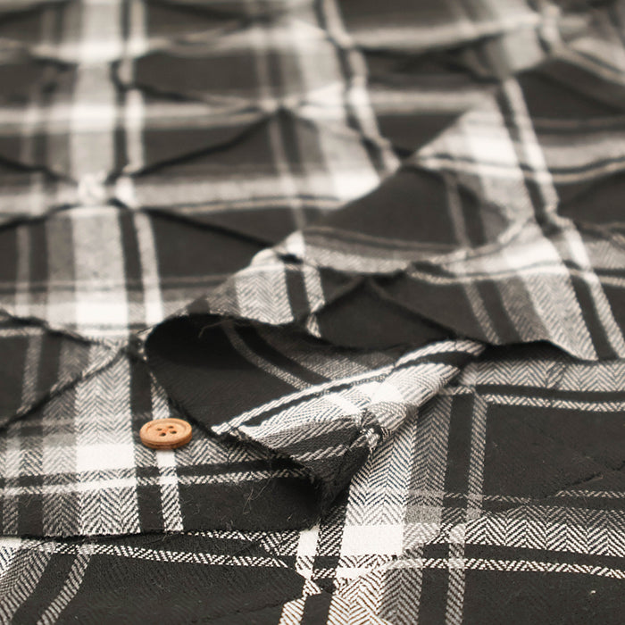 Made in China Polyester Pintuck Fabric - Check - nomura tailor