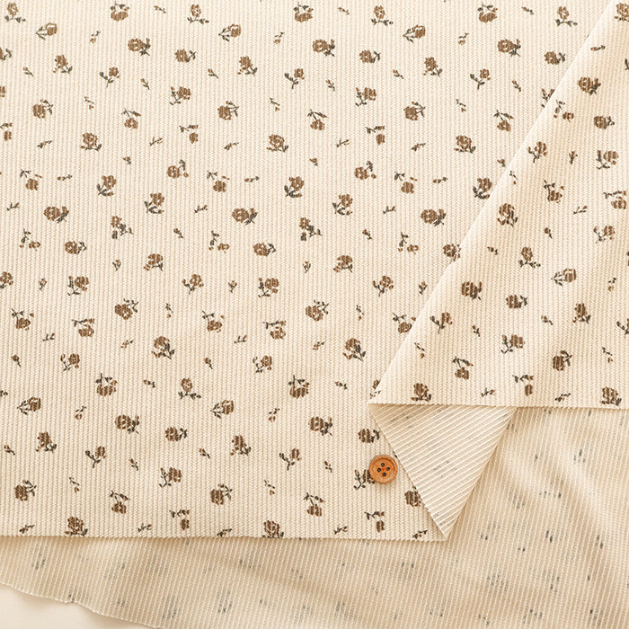 Made in China Polyester Corduroy Print Fabric - Flower - nomura tailor