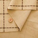 Made in China Polyester Corduroy Print Fabric - Windowpane - nomura tailor