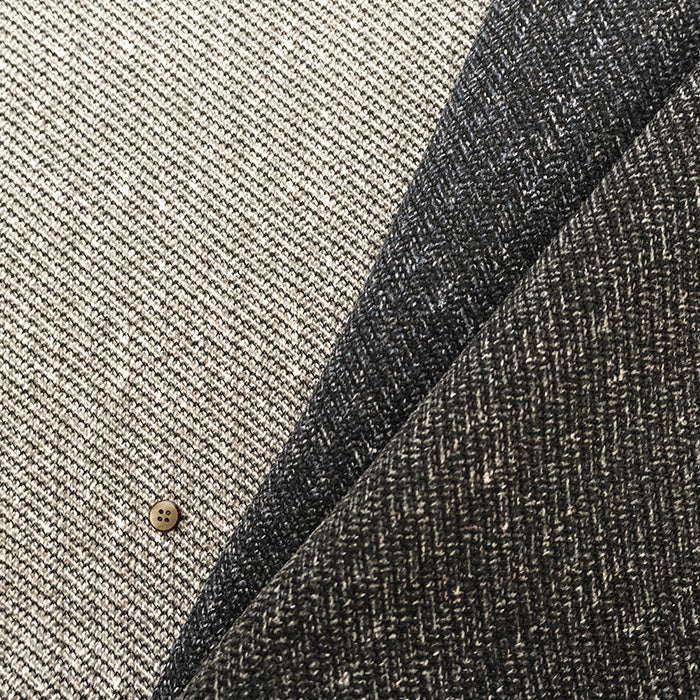 Polyester Sliver Tweed Fabric - nomura tailor