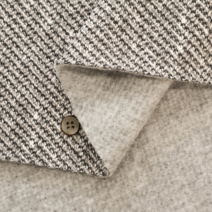 Polyester Sliver Tweed Fabric - nomura tailor