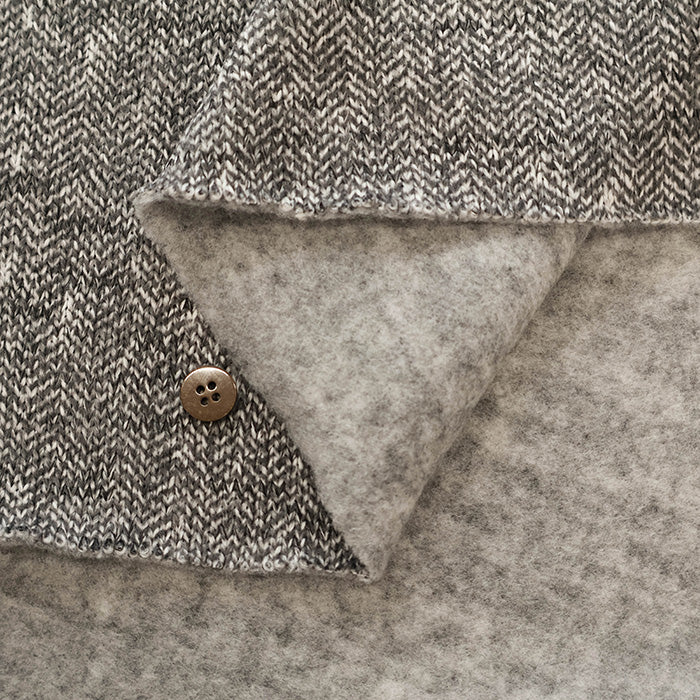 Polyester Sliver Tweed Fabric - nomura tailor