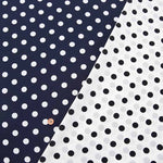 Polyester Feminine De Chine Print Fabric - Polka Dots - nomura tailor