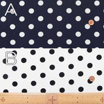 Polyester Feminine De Chine Print Fabric - Polka Dots - nomura tailor