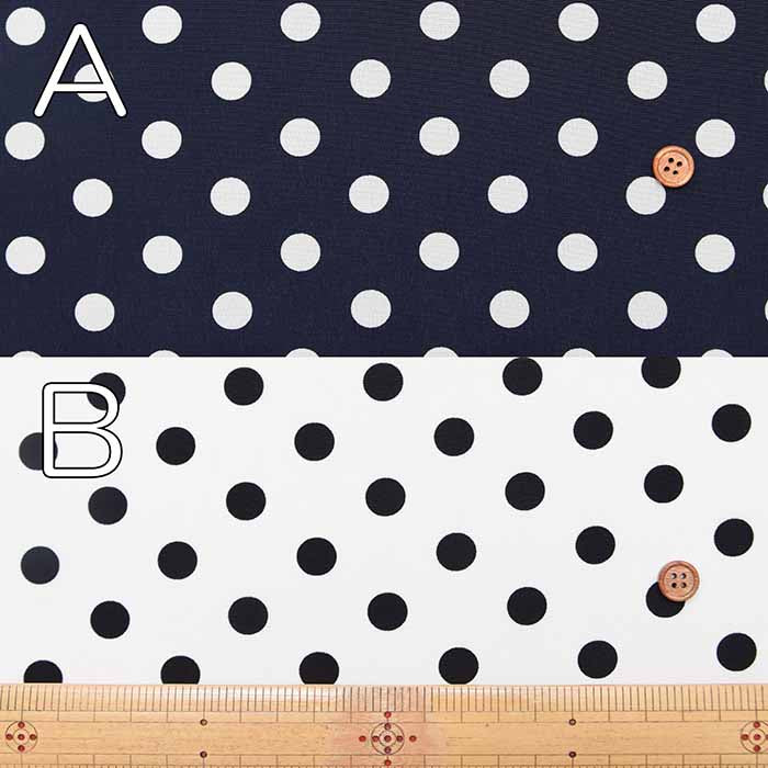 Polyester Feminine De Chine Print Fabric - Polka Dots - nomura tailor