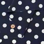 Polyester Feminine De Chine Print Fabric - Polka Dots - nomura tailor
