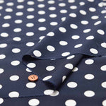 Polyester Feminine De Chine Print Fabric - Polka Dots - nomura tailor