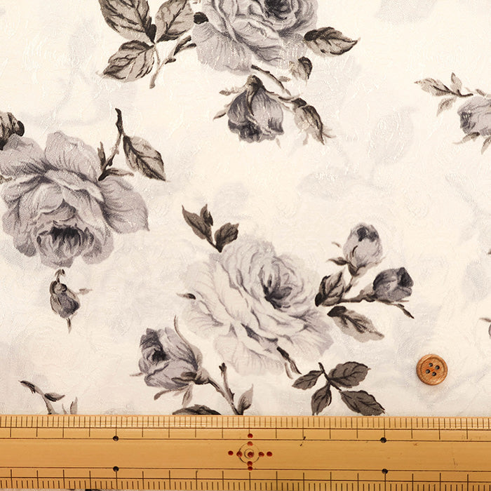 Polyester Jacquard Fabric - Flower Print - nomura tailor