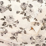 Polyester Jacquard Fabric - Flower Print - nomura tailor