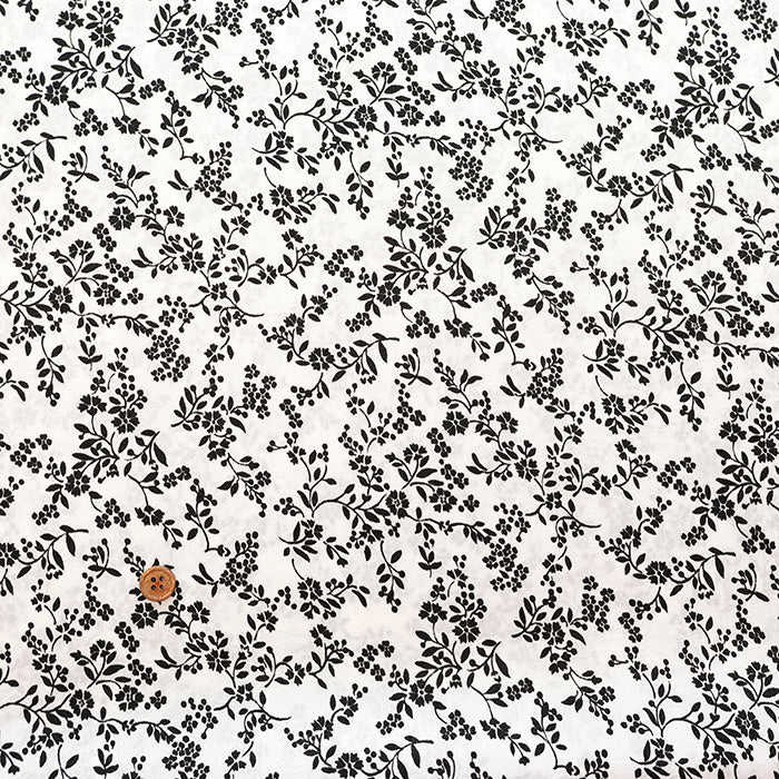Polyester Jacquard Fabric - Flower Print - nomura tailor