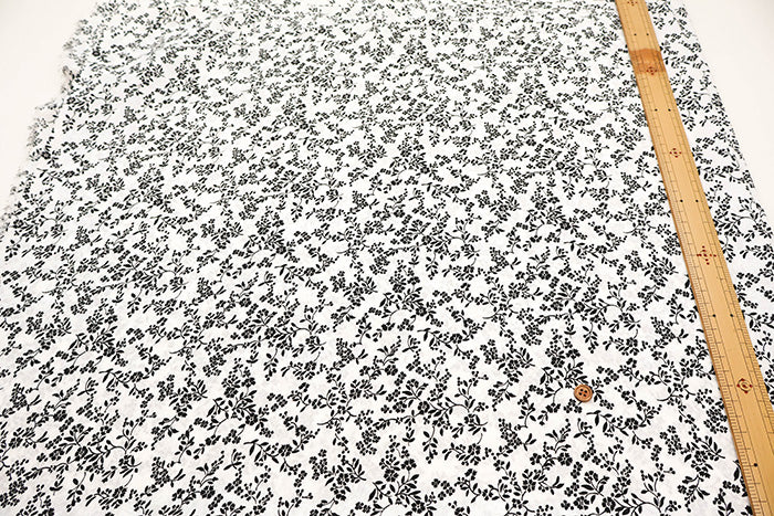 Polyester Jacquard Fabric - Flower Print - nomura tailor
