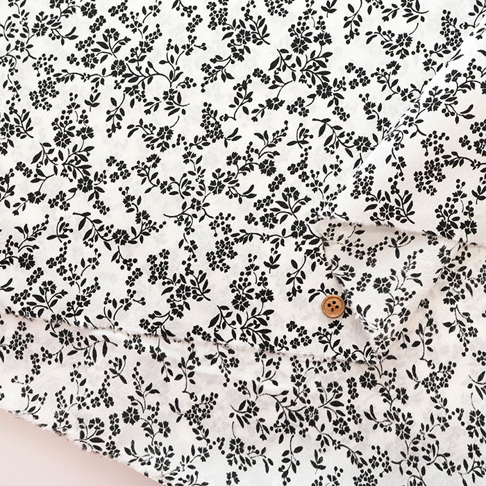 Polyester Jacquard Fabric - Flower Print - nomura tailor