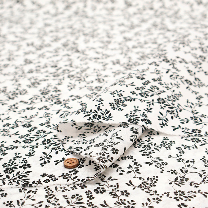 Polyester Jacquard Fabric - Flower Print - nomura tailor