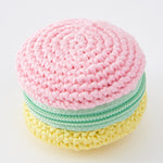 Small Pouch Crocheted with Embroidery Thread - Colorful Macarons - nomura tailor