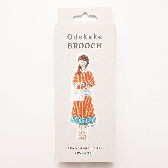 Beads Embroidery Kit - Outing Brooch ≪Going Out≫ - nomura tailor