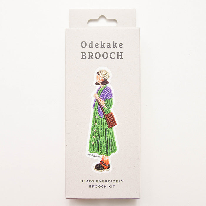 Beads Embroidery Kit - Outing Brooch ≪Museum≫ - nomura tailor