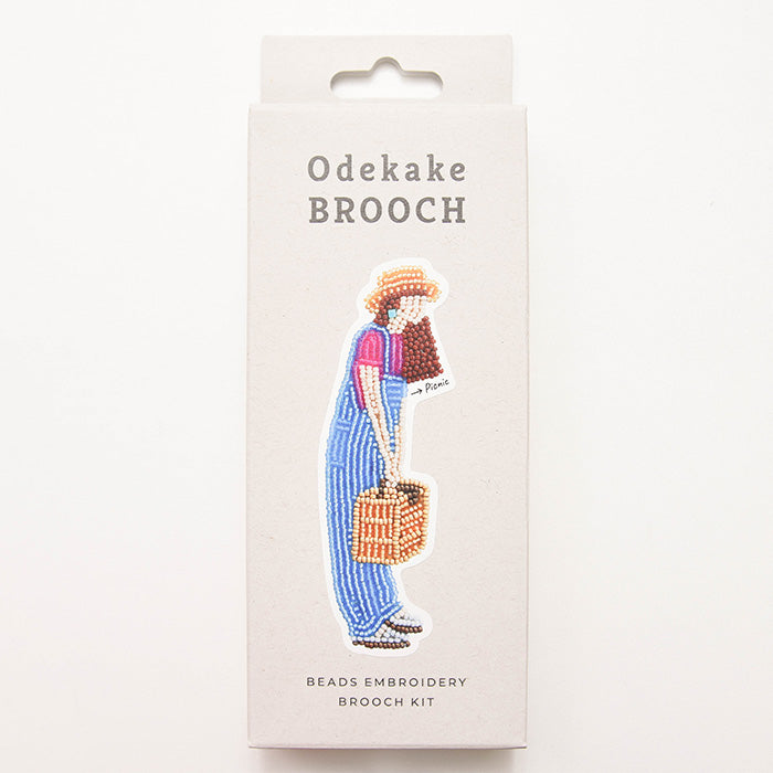 Beads Embroidery Kit - Outing Brooch ≪Picnic≫ - nomura tailor