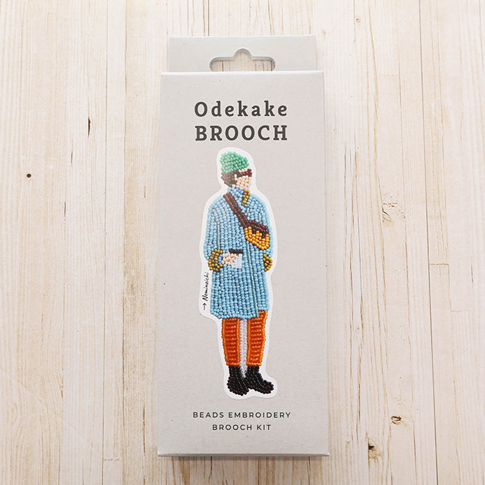 Bead Embroidery Kit - Outing Brooch <Flea Market> - nomura tailor