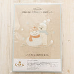 DMC Embroidery Kit chicchi - Polar Bear and Oni Snowman - nomura tailor