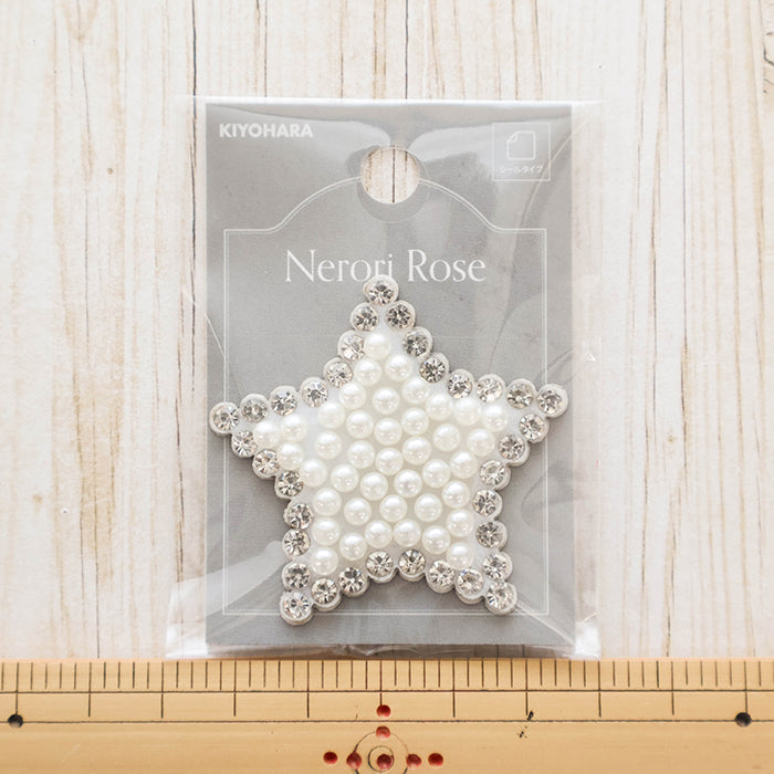 Sticker Patch - Pearl Alphabet -Star - nomura tailor