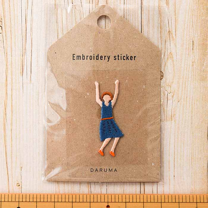 2way adhesive emblem embroidery sticker - nomura tailor
