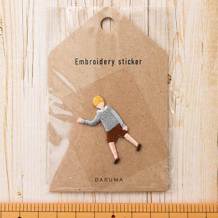 2way adhesive emblem embroidery sticker 1 - nomura tailor