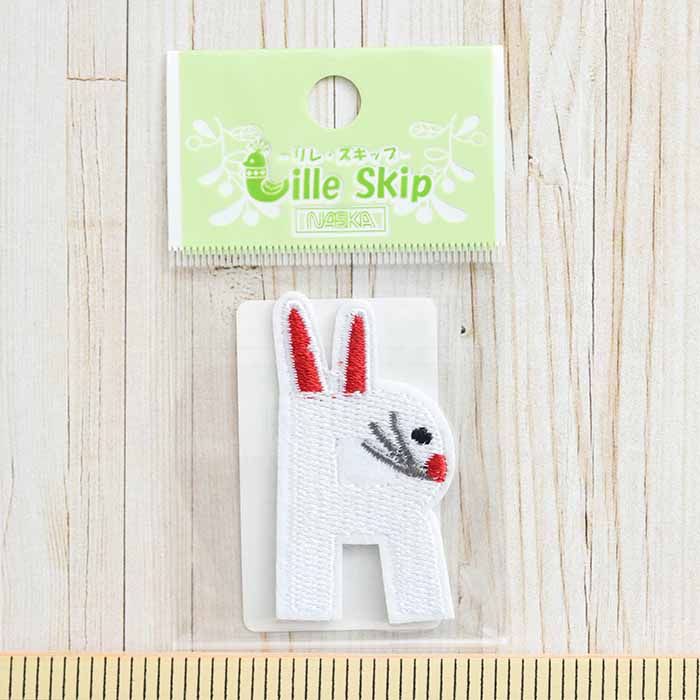 Iron adhesive emblem animal alphabet Rabbit (rabbit) - nomura tailor
