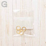 Round-Shaped Rings (10mm) - 4pcs - nomura tailor