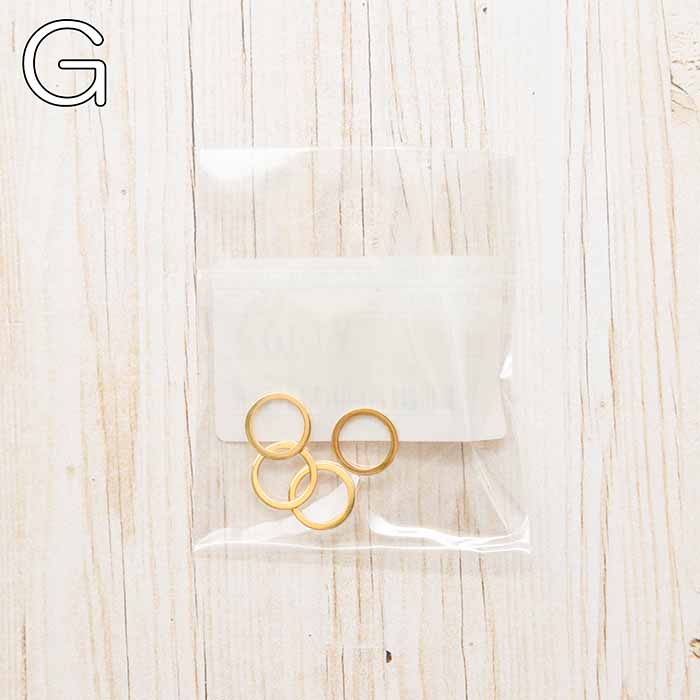 Round-Shaped Rings (10mm) - 4pcs - nomura tailor