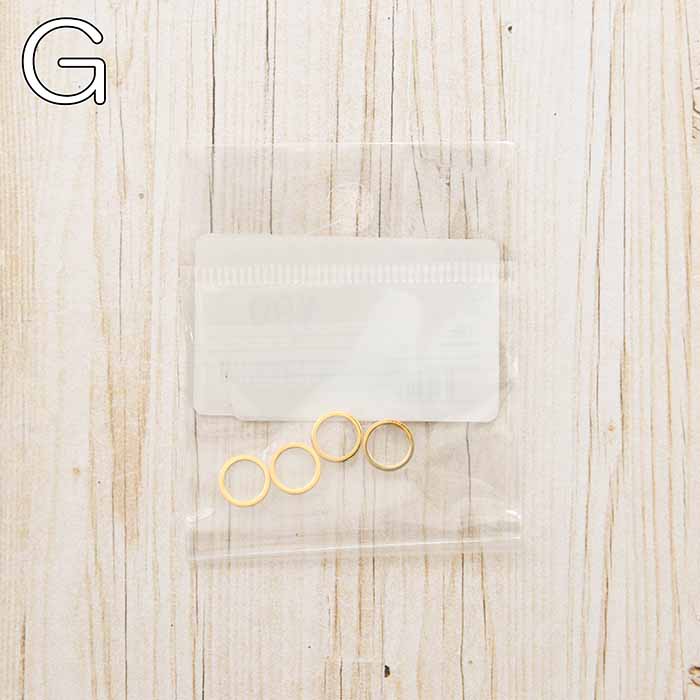 Round-Shaped Rings (8mm) - 4pcs - nomura tailor