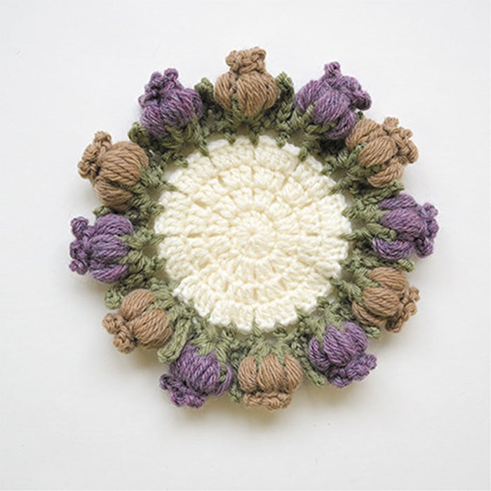 Knitting Kit - Flower Bouquet Coasters - nomura tailor