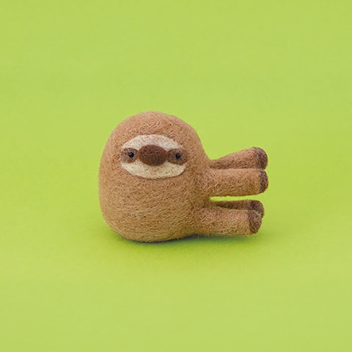 Relaxed Felt Wool Animals - Laid-Back Sloth - nomura tailor