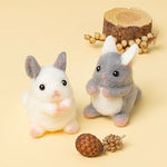 Mofu Mofu Village Soft Chinchilla White and Gray - nomura tailor