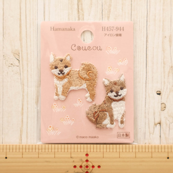 Iron-On Patch - Coucou Shiba Dog - nomura tailor