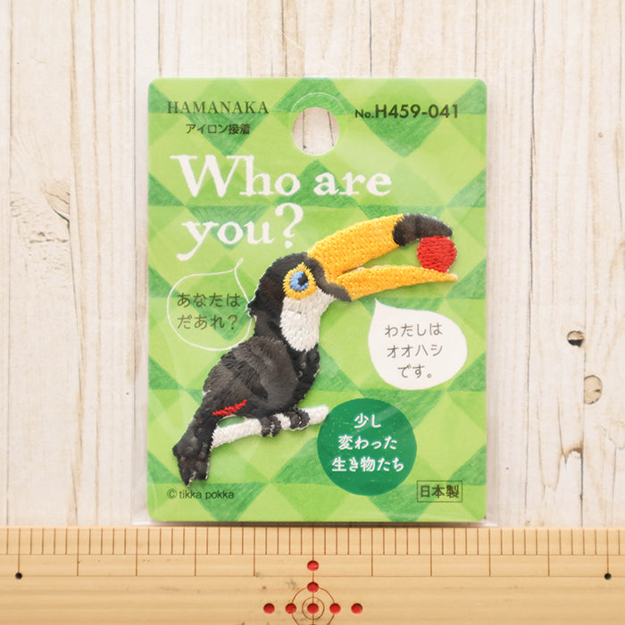 Iron-On Patch - Who are you? Toucan - nomura tailor