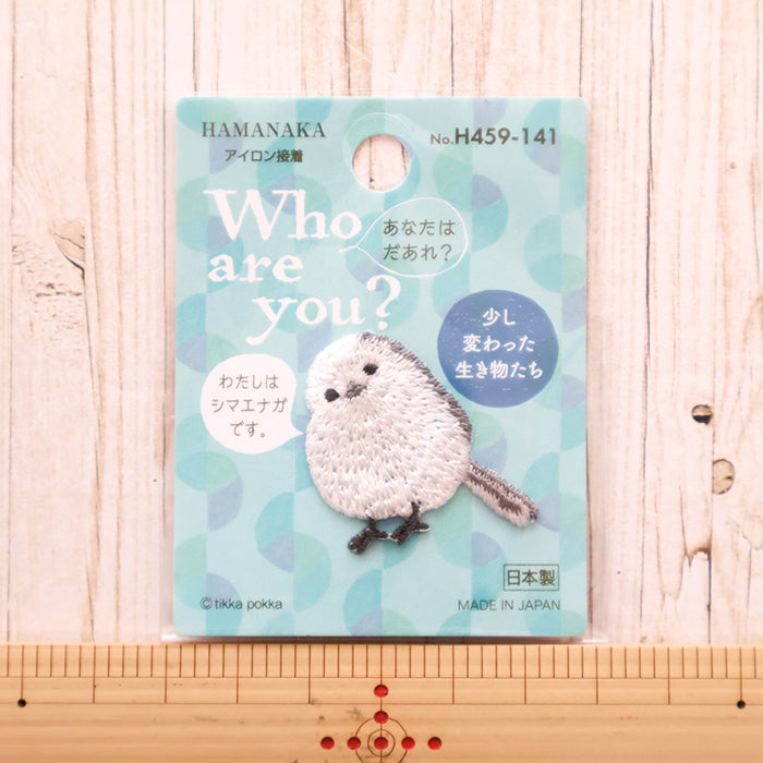 Iron-On Patch “Who are you?” Shimaenaga Bird - nomura tailor