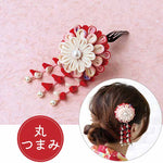Tsumami Kanzashi Craft Kit - Large Flower Hair Clip - nomura tailor