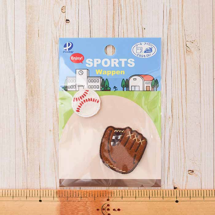 2way adhesive emblem baseball - nomura tailor