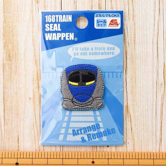 2way adhesive emblem 168TRAIN SEAL WAPPEN 500 Series Shinkansen - nomura tailor