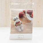 nekogao embroidery brooch - basket of strawberries - nomura tailor