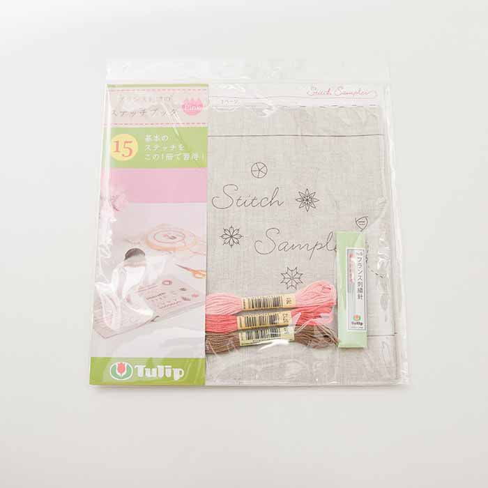 French Embroidery Stitch Book Pink - nomura tailor