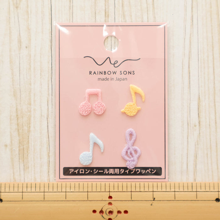 RAINBOW SONS Musical Note 2-Way Patch - nomura tailor