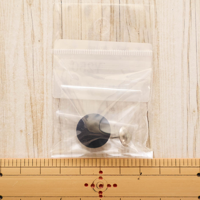 Cap Top Button - Black - nomura tailor