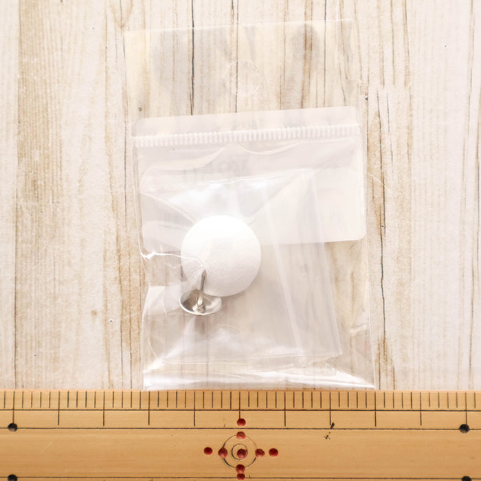 Cap Top Button - White - nomura tailor