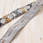 Indian embroidered ribbons - Cat - approx. 25 mm width - nomura tailor
